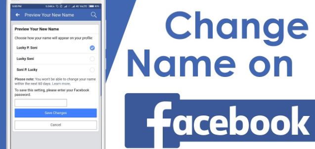 Facebook Profile Name Change