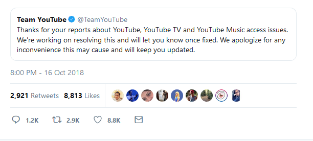 YouTube Outage 2018 - MOMS' ALL