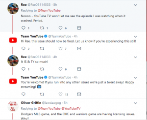 YouTube Tweets