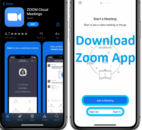 download the zoom app