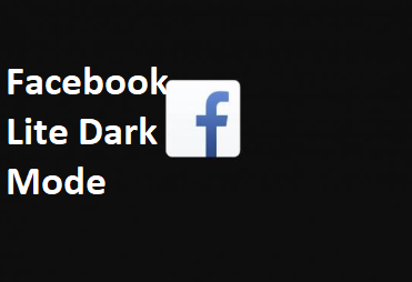 Facebook Lite Darkmood