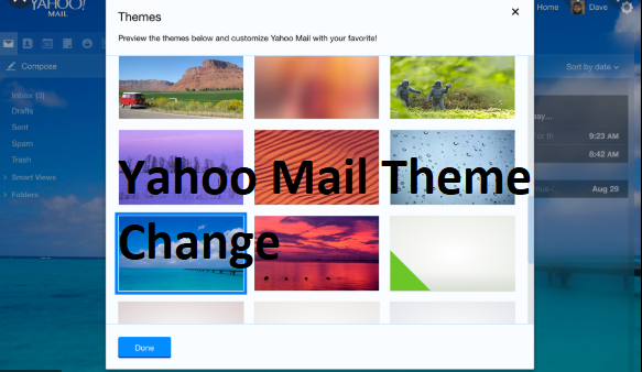 Yahoo Mail Theme Change