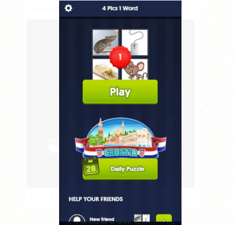 How To Answer The Puzzle Of 4 Pics 1 Word Online Facebook Game