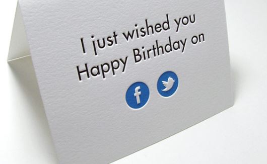 Facebook Birthday Card