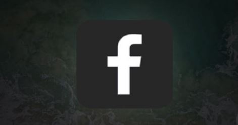 Facebook Dark Mode User Interface