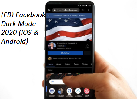 (FB)Facebook Dark Mode 2020 (iOS & Android)