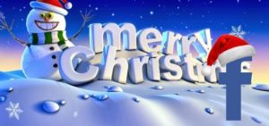 Christmas font with snow