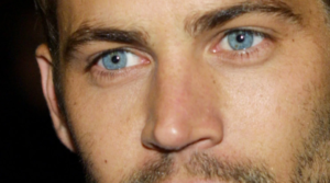 The Man with Blue Eyes and Brown Hair