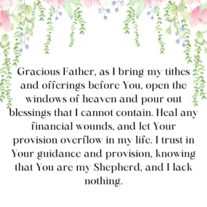 Prayer for Financial Healing and Abundant Blessings