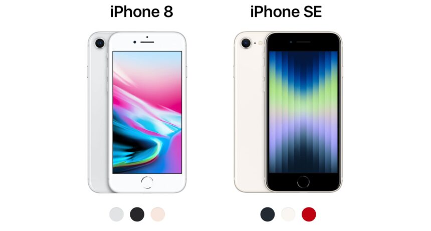 Compare iPhone SE to iPhone 8